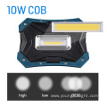 Portable rechargeable cob work light with magnet hook